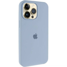 Чехол-силикон оригинал Full Soft Matte Case with MagSafe iPhone 14 Pro (Голубой / Lilac Blue)