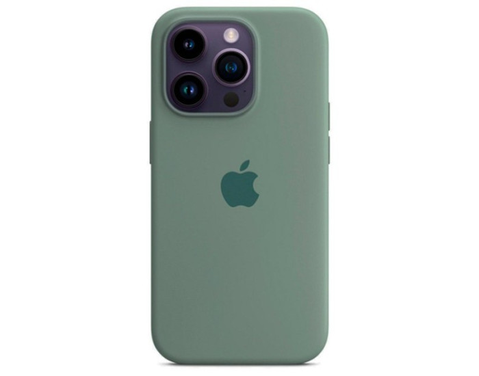 Чехол-силикон оригинал Full Soft Matte iPhone 15 Pro Max, Pine green