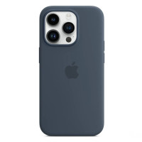 Чехол-силикон Original Full Soft Case (MagSafe) iPhone 14 Pro, Storm blue