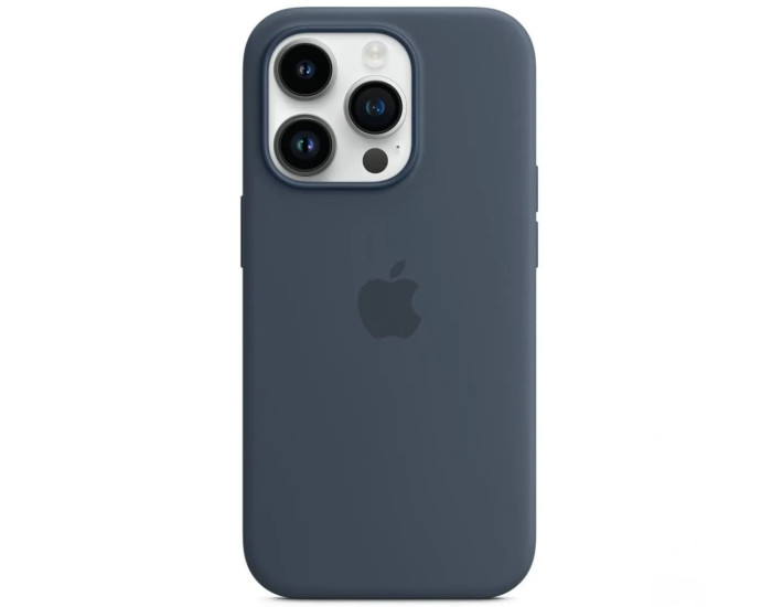 Чехол-силикон Original Full Soft Case (MagSafe) iPhone 14 Pro, Storm blue