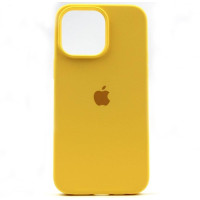 Чехол-силикон оригинал Full Soft Matte iPhone 15 Pro, Yellow