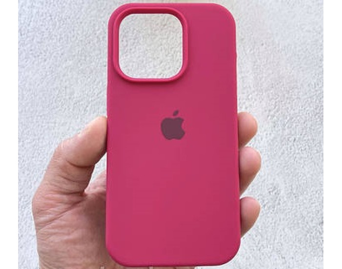 Чехол-силикон оригинал Full Soft Matte iPhone 15 Pro Max, Rose red