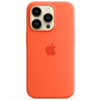 Чехол-силикон оригинал Full Soft Matte iPhone 14 Pro, Peach