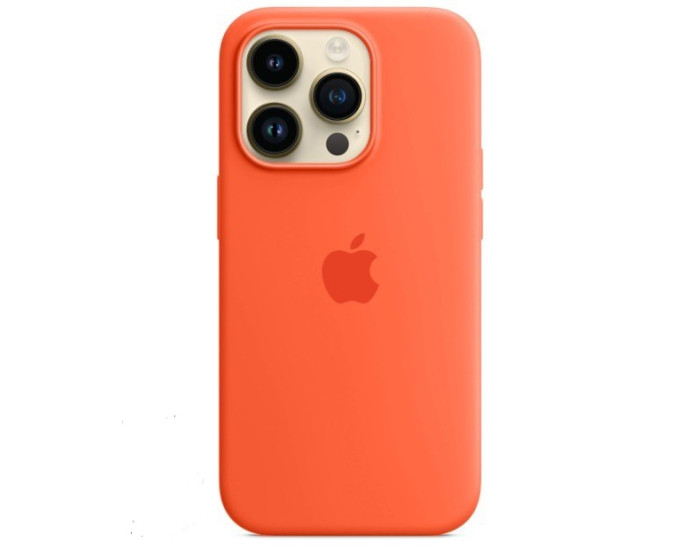 Чехол-силикон оригинал Full Soft Matte iPhone 14 Pro, Peach