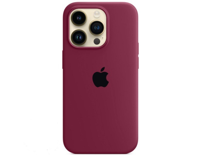 Чехол-силикон оригинал Full Soft Matte iPhone 14 Pro, Marsala