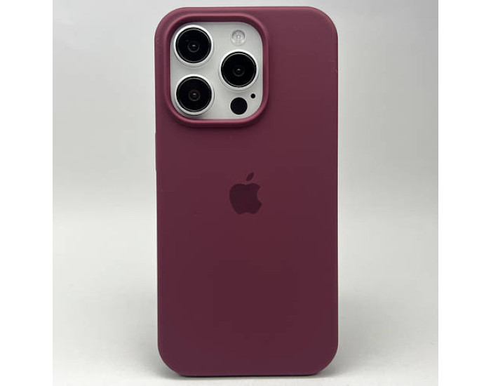 Чехол-силикон оригинал Full Soft Matte iPhone 14 Pro, Maroon