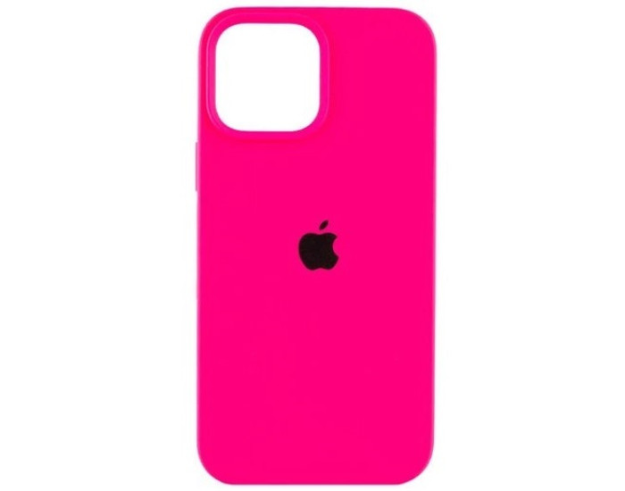 Чехол-силикон оригинал Full Soft Matte iPhone 14 Pro Max, Hot pink