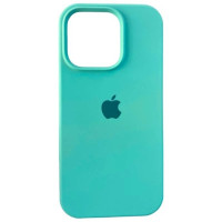 Чехол-силикон оригинал Full Soft Matte iPhone 14 Pro Max (Бирюзовый / Swimming pool)