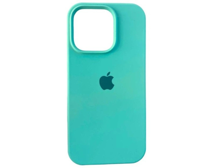 Чехол-силикон оригинал Full Soft Matte iPhone 14 Pro Max (Бирюзовый / Swimming pool)