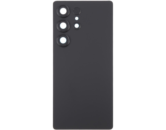Задня панель корпуси для Samsung S938 Galaxy S25 Ultra, чорна з склом камери