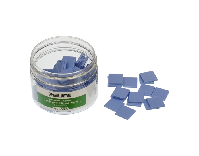 Силиконовые термопрокладки Relife RL-098 (12 x 12 x 1.5 мм, 100 шт)