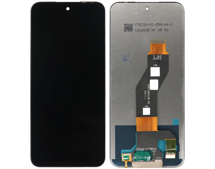 Дисплей с сенсорным экраном (модуль) Tecno Spark Go 2 KM4 /Spark 40 /Spark 40C, черный, оригинал