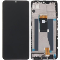 Дисплей з сенсорним екраном (модуль) ZTE Blade V50 Vita, чорний з рамкою, оригінал
