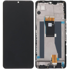 Дисплей с сенсорным экраном (модуль) ZTE Blade V50 Vita, черный с рамкой, оригинал