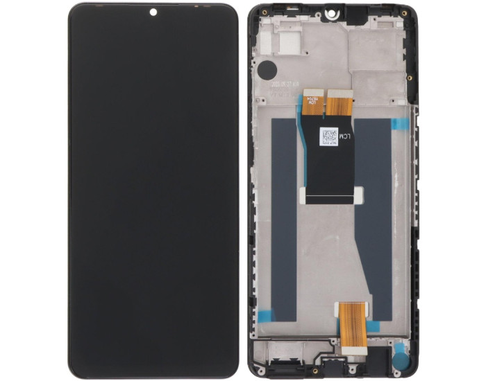 Дисплей с сенсорным экраном (модуль) ZTE Blade V50 Vita, черный с рамкой, оригинал