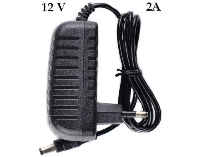 Сетевое зарядное устройство 12V/2A DC (5.5 * 2.5mm) 0.5m 