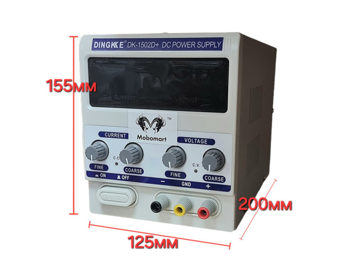 Блок питания лабораторный Dingke DK-1502D+