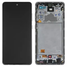 Дисплей с сенсорным экраном (модуль) Samsung A725 Galaxy A72/A726B, черный с рамкой, оригинал