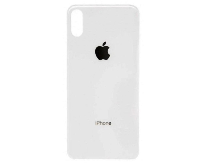 Задняя панель корпуса для iPhone XS, белый (Big Hole) оригинал