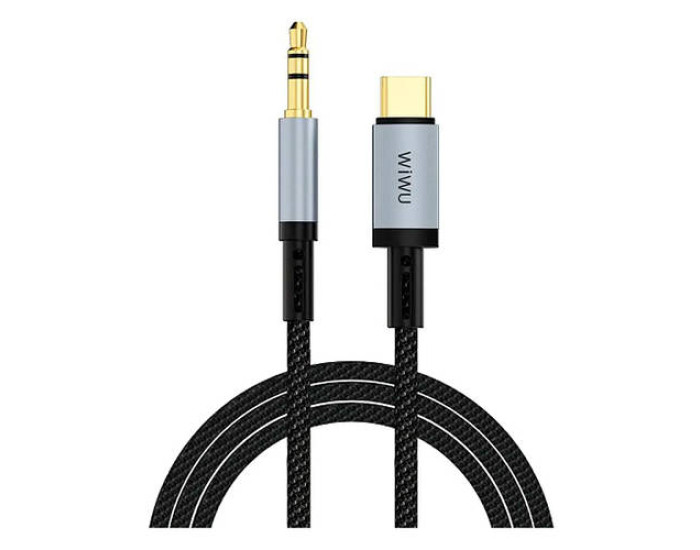 Переходник AUX WiWU Legend Audio Convertor Type-C to 3.5mm (Wi-C048T) 1.5м, черный