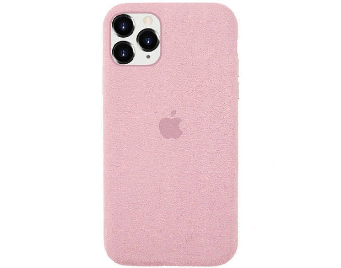 Чехол-силикон ALCANTARA оригинал Full Soft Matte iPhone 11 Pro Max, Pink