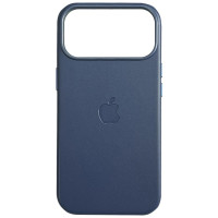 Чохол оригінал Leather Case with MagSafe and Animation iPhone 17 Pro Max (Blue)