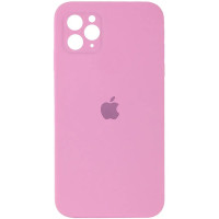 Чехол-силикон оригинал Square Cover Soft Matte Full Camera iPhone 11 Pro Max, Light pink