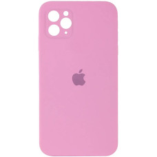 Чехол-силикон оригинал Square Cover Soft Matte Full Camera iPhone 11 Pro Max, Light pink