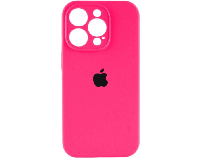 Чехол-силикон оригинал Full Camera Soft Matte iPhone 14 Pro, Hot pink