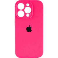 Чехол-силикон оригинал Full Camera Soft Matte iPhone 15 Pro, Hot pink