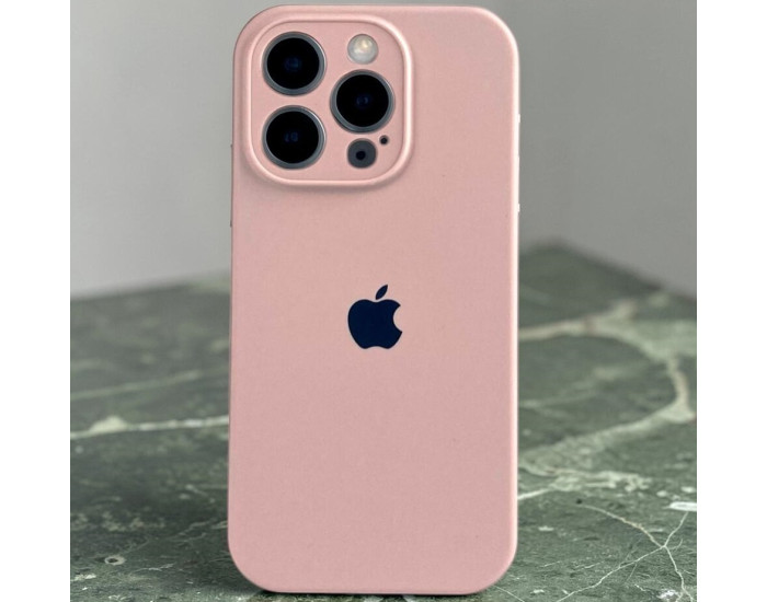 Чехол-силикон оригинал Full Camera Soft Matte iPhone 14 Pro Max, Chalk pink