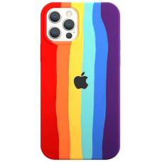 Чехол-силикон оригинал Colorfull Full Cover Soft Matte iPhone 14 Pro Max, Rainbow 6