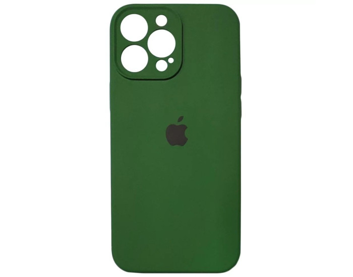 Чехол-силикон оригинал Full Camera Soft Matte iPhone 14 Pro Max, Forest green