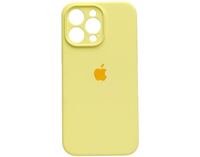 Чехол-силикон оригинал Full Camera Soft Matte iPhone 14 Pro Max, Mellow yellow