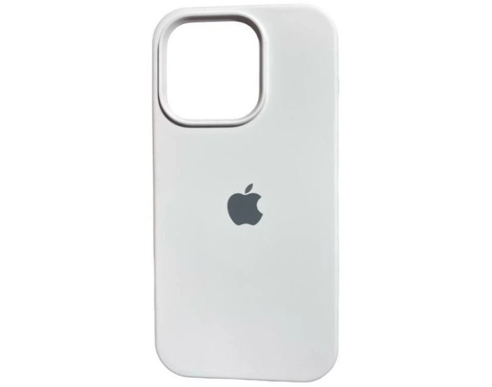 Чехол-силикон оригинал Full Soft Matte Case with MagSafe iPhone 14 Pro Max (Белый / White)