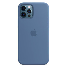 Чехол-силикон оригинал Full Soft Matte Case with MagSafe iPhone 14 Pro Max (Синий / Denim Blue)