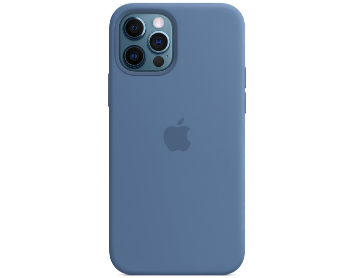 Чехол-силикон оригинал Full Soft Matte Case with MagSafe iPhone 14 Pro Max (Синий / Denim Blue)