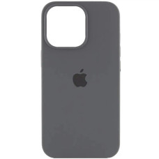 Чехол-силикон оригинал Full Soft Matte Case with MagSafe iPhone 14 Pro Max (Серый / Dark Gray)