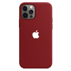 Чехол-силикон оригинал Full Soft Matte Case with MagSafe iPhone 14 Pro Max (Красный / Deep Red)