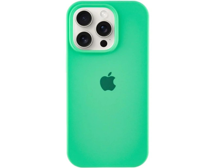 Чехол-силикон оригинал Full Soft Matte iPhone 15 Pro Max, Spearmint