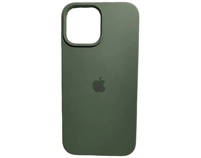 Чехол-силикон оригинал Full Soft Matte iPhone 15 Pro, Cyprus green