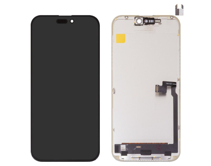 Дисплей з сенсорним екраном (модуль) iPhone 16 Pro, чорний, 120Hz DD-OLED (без помилки)
