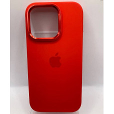 Чехол-силикон оригинал Full Soft Matte (Metal Frame and Buttons)  iPhone 14 Pro Max (Красный / Red)