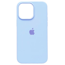 Чехол-силикон оригинал Full Soft Matte iPhone 14 Pro Max, Lite blue
