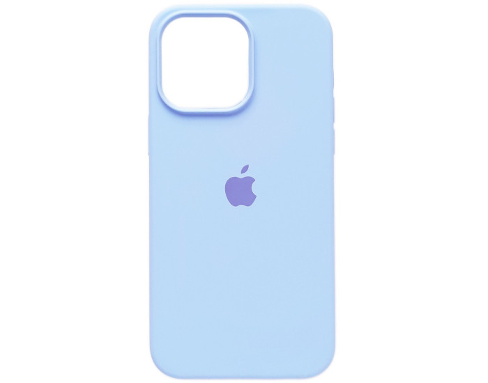 Чехол-силикон оригинал Full Soft Matte iPhone 14 Pro Max, Lite blue
