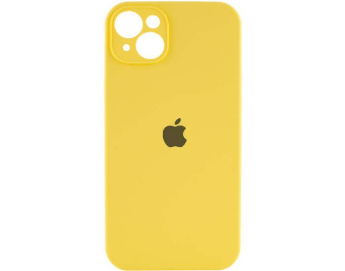 Чехол-силикон оригинал Full Camera Soft Matte iPhone 15, Yellow