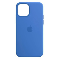 Чехол-силикон оригинал Full Soft Matte with MagSafe iPhone 15 (Синий / Capri Blue)