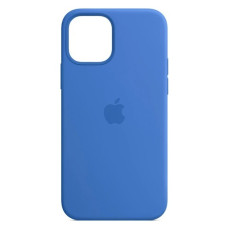 Чехол-силикон оригинал Full Soft Matte with MagSafe iPhone 15 (Синий / Capri Blue)