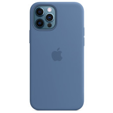 Чехол-силикон оригинал Full Soft Matte with MagSafe iPhone 15 (Синий / Denim Blue)