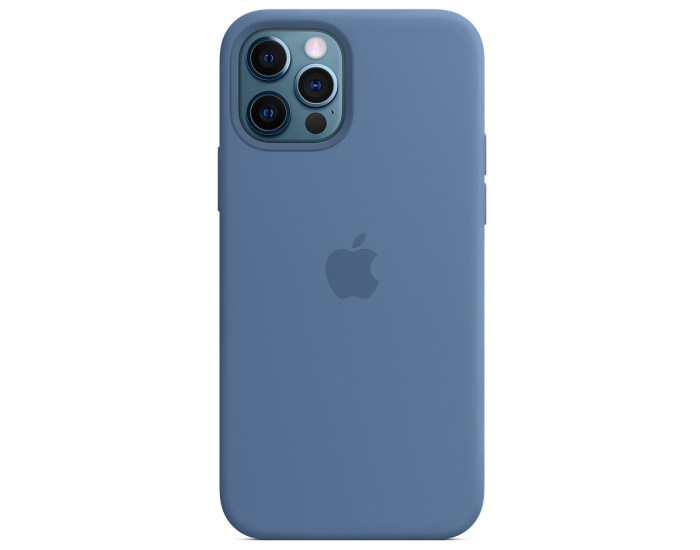 Чехол-силикон оригинал Full Soft Matte with MagSafe iPhone 15 (Синий / Denim Blue)